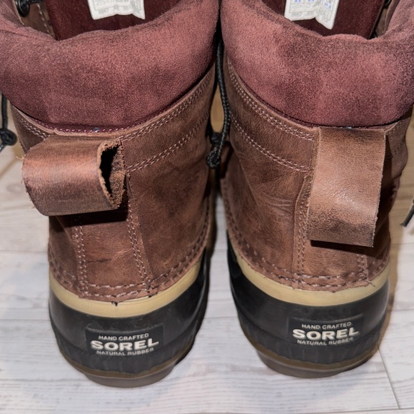 SOREL Men’s Brown Waterproof Winter Boots Size 9.5 - Picture 5 of 9
